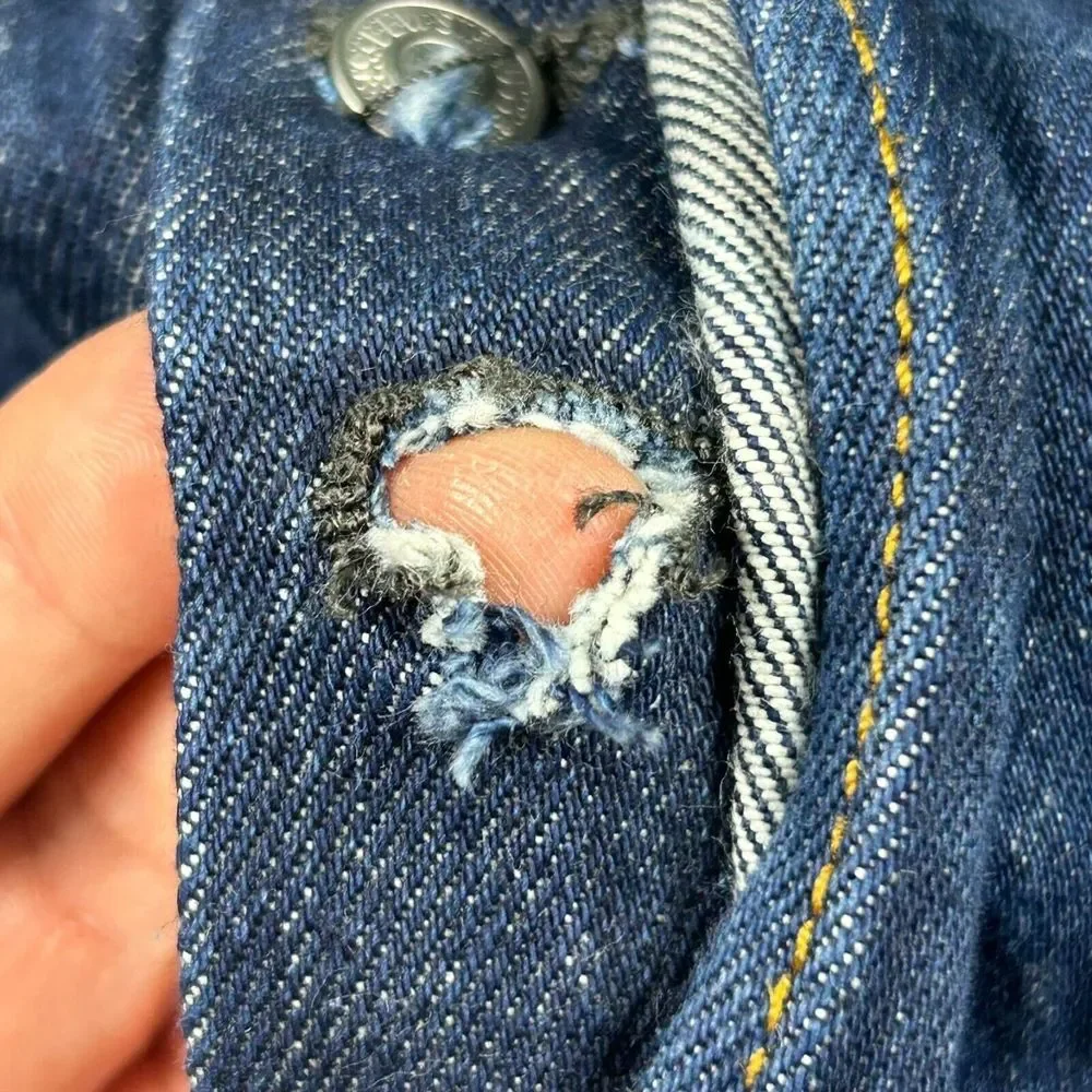 Levis 501 XX Mens 42x32‎ Original Fit Jeans Denim Button Fly Blue